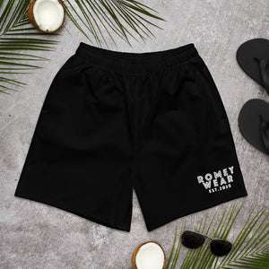 Men's Athletic Long Shorts Black