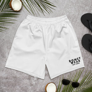 Men's Athletic Long Shorts White