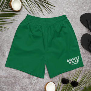 Men's Athletic Long Shorts Green