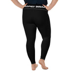 Load image into Gallery viewer, All-Over Print Plus Size Leggings Black
