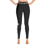 Load image into Gallery viewer, Adult leggings Black/w White lettering
